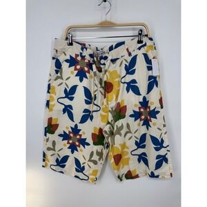 NWT Parish Nation Shorts Men's 38 Multicolor Floral Print Drawstring Waist Beach